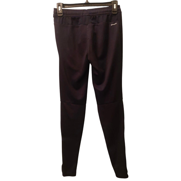 ADIDAS Climacool Women XS Black Pants Athletic Zip Ankle Workout Run Gym Joggers - Picture 2 of 10